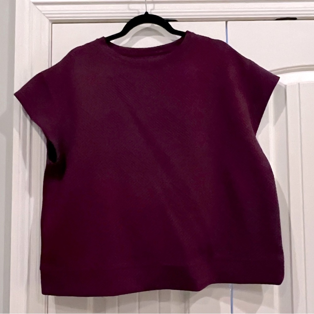 See and Be Seen Textured Short-Sleeve Top